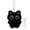 as shown, variant on Plush Black Cat Shape Bag Charm Lightweight Unique Black Cat Style Keychain Accessories for Handbag Backpack Purse
