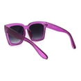 thumbnail image 4 of Gafas de sol SA106 extragrandes con montura gruesa y cuernos moradas para mujer, 4 of 9