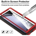 thumbnail image 4 of Case for Samsung Galaxy Z Fold 5 (2023) with Cover Screen Protector, Thin Hard PC Phone Case for Galaxy Z Fold5 - Red, 4 of 14