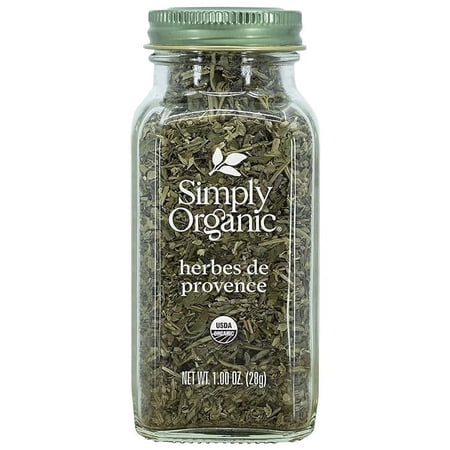 Simply Organic Herbs De Provence, 1-Ounce Jar, French Blend of Aromatic Savory, Thyme, Rosemary, Basil Tarragon & Lavender