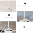thumbnail image 3 of FUTUREORYY Ceiling Fan Extension Rod White Iron Material Thickened Design for Stability and Easy Installation, 3 of 8