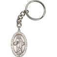 thumbnail image 1 of Antique Silver-Plated Scapular Keychain 1 5/8 x 1 inches, 1 of 1