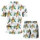 thumbnail image 5 of Conjunto de ropa de playa hawaiana para hombre Conjunto de 2 piezas de camisa bohemia de verano y pantalones cortos Pompotops  oipoqjl51271, 5 of 9