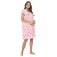 thumbnail image 2 of Casual Nights Women's Short Sleeve Floral Nightgown Nightshirt Night Dress, 2 of 5