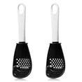 thumbnail image 2 of Bewildely Cucharas de cocina de 2 piezas, cucharas resistentes al calor, triturador de ajo, alimentos, agua, aceite, jugo, drenaje, herramientas de Type2 NO2 Bewildely HA009224-02, 2 of 6