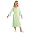 thumbnail image 1 of Lejafay Robe Décontractée à Manches Longues pour Filles, Vert Clair 130, 1 of 6
