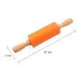 thumbnail image 5 of SPRING PARK Silicone Rolling Pin - Dough Roller for Pizza, Cookie with Wooden Handle & Nonstick Surface Rolling Pins for Baking, 5 of 6