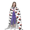 thumbnail image 4 of Goofa Christmas Dachshund Pattern Hooded Halloween Cloak for Kids,Boys Cloak,Girls Cape,Black Cloak with Hood, Teenagers Hooded Cloak,Haloowen Dress Up Cosplay, 4 of 7