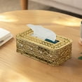 thumbnail image 5 of Btomtd Metal Frame Tissue Box Cover Desktop Storage for Living Room or Bedroom Decorative Iron Tissue Box Holder, C, 5 of 6