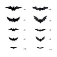 thumbnail image 3 of Halloween Outdoor Decorations Bats Wall Decor 3D LED Light Up Bat Stickers Removable Glow in Dark Window Garage Door Party Home Indoor Outdoor Use,A-72PCS, 3 of 4