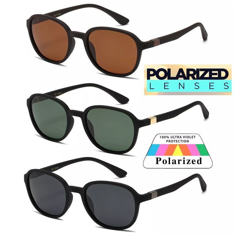 Round Polarized Sunglasses with UV400 Protection for Driving Retro Round Polarized Sunglasses For Men Women Outdoor  main image 2