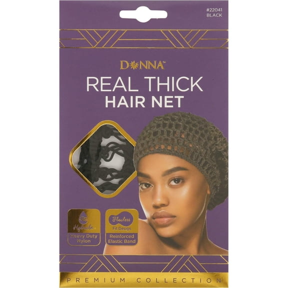 Donna Collection Titan Thick Hair, Net Black, 1 Ea