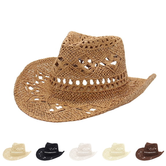Hand Woven Beach Sun Hats for Women Outdoor Foldable Fashionable Cap Travel Accessories