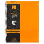 Angle View: Studio C You Zig It Collection Pink 1-Subject Notebook 11.25x9.25 Inches 80 Sheets College Ruled Poly with Zip Pocket Cover Multicolored(95688)