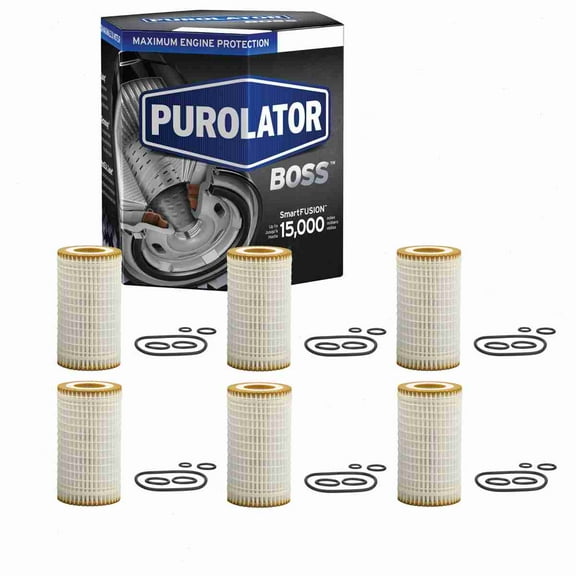 6 pc Purolator BOSS PBL25277 Engine Oil Filters for Oil Change Lubricant Filters Fits select: 2006-2011 MERCEDES-BENZ E, 2001-2012 MERCEDES-BENZ C