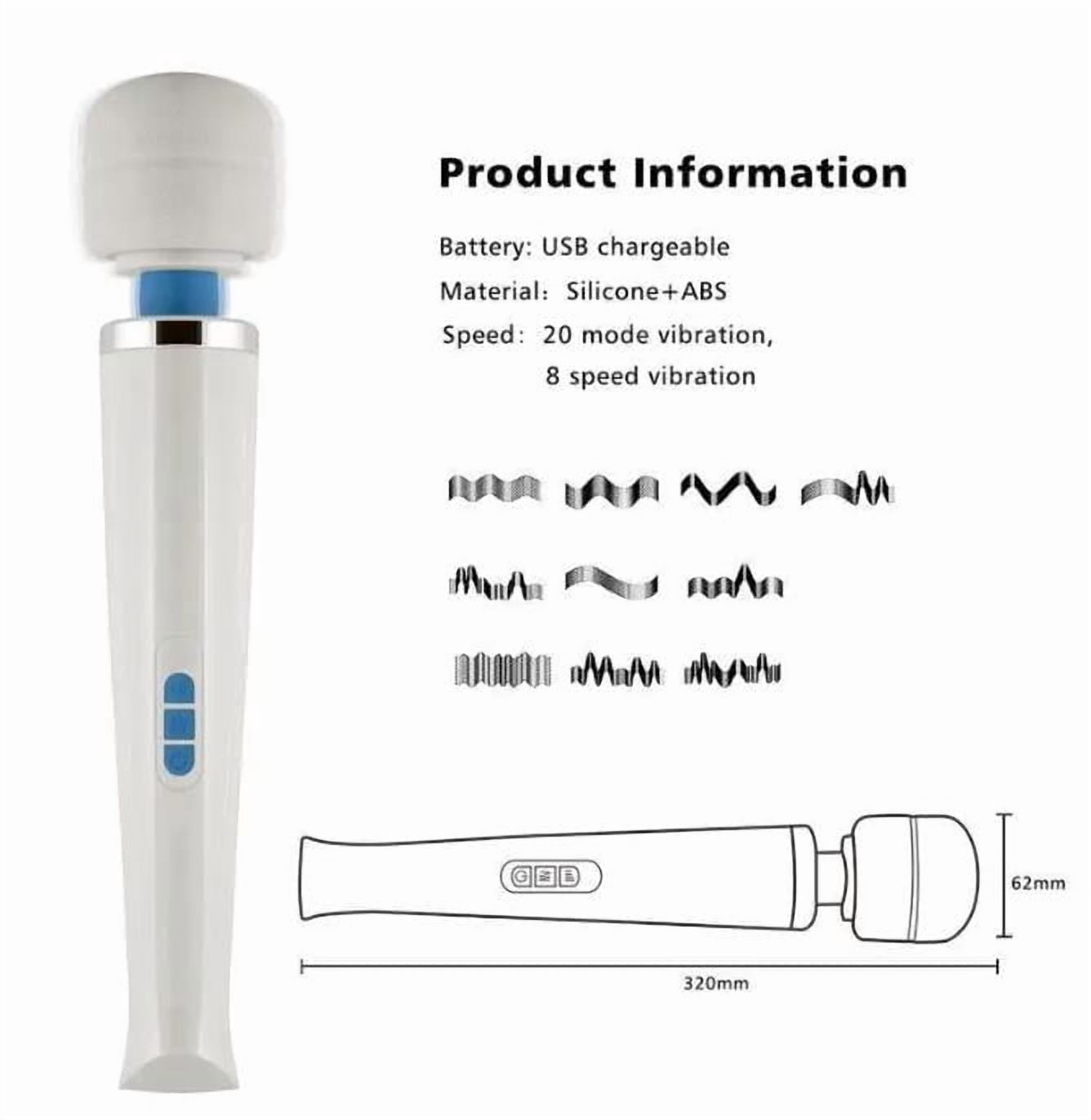 HV 270 Rechargable Personal Massager, Electric Full Body Massage Wand, Relax for Foot Neck Back Hand Leg Arm Shoulder Massage Aches Sports Recovery Vibrator A
