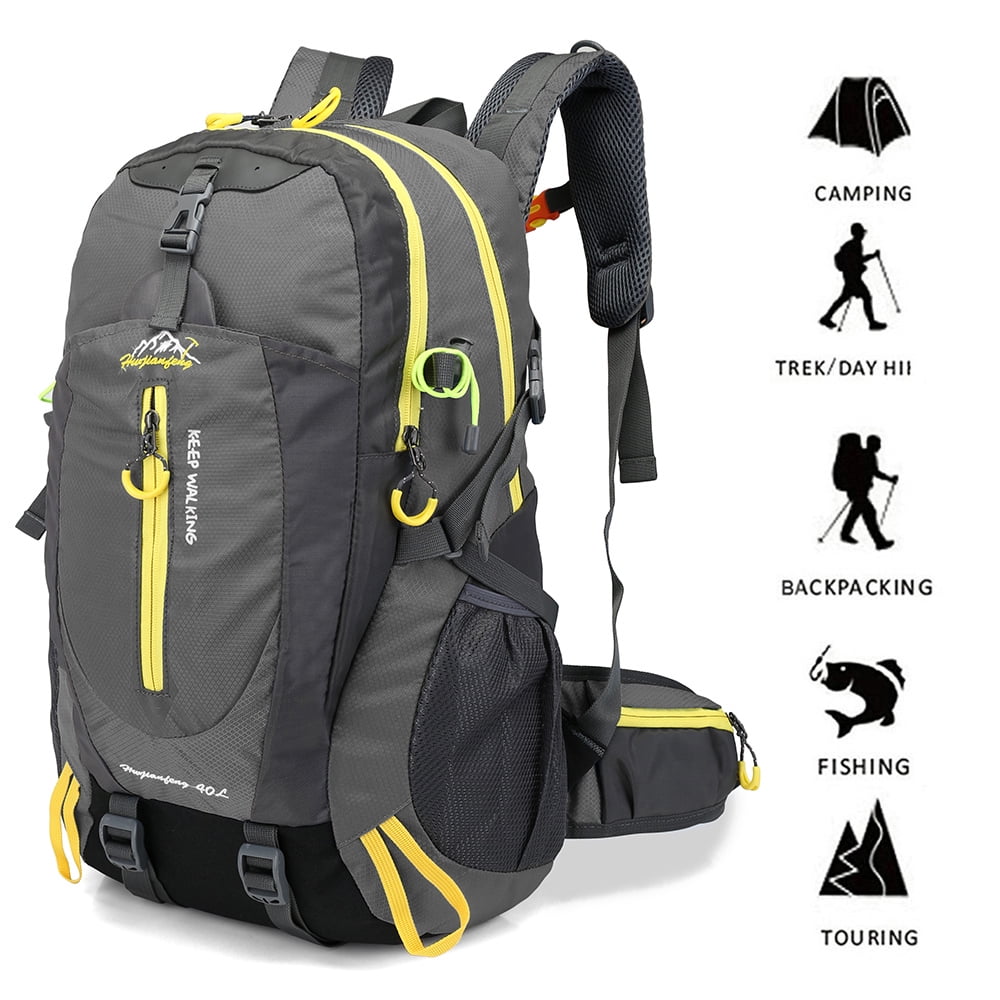 40L Water Resistant Travel Backpack Camp Hike Laptop Daypack Trekking Climb  R3A2