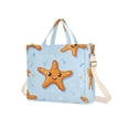 thumbnail image 2 of Corduroy Tote Bag for Women Shoulder Handbags Fashion Ladies Purses Satchel Messenger Bags Cute Cartoon Starfish S, 2 of 8