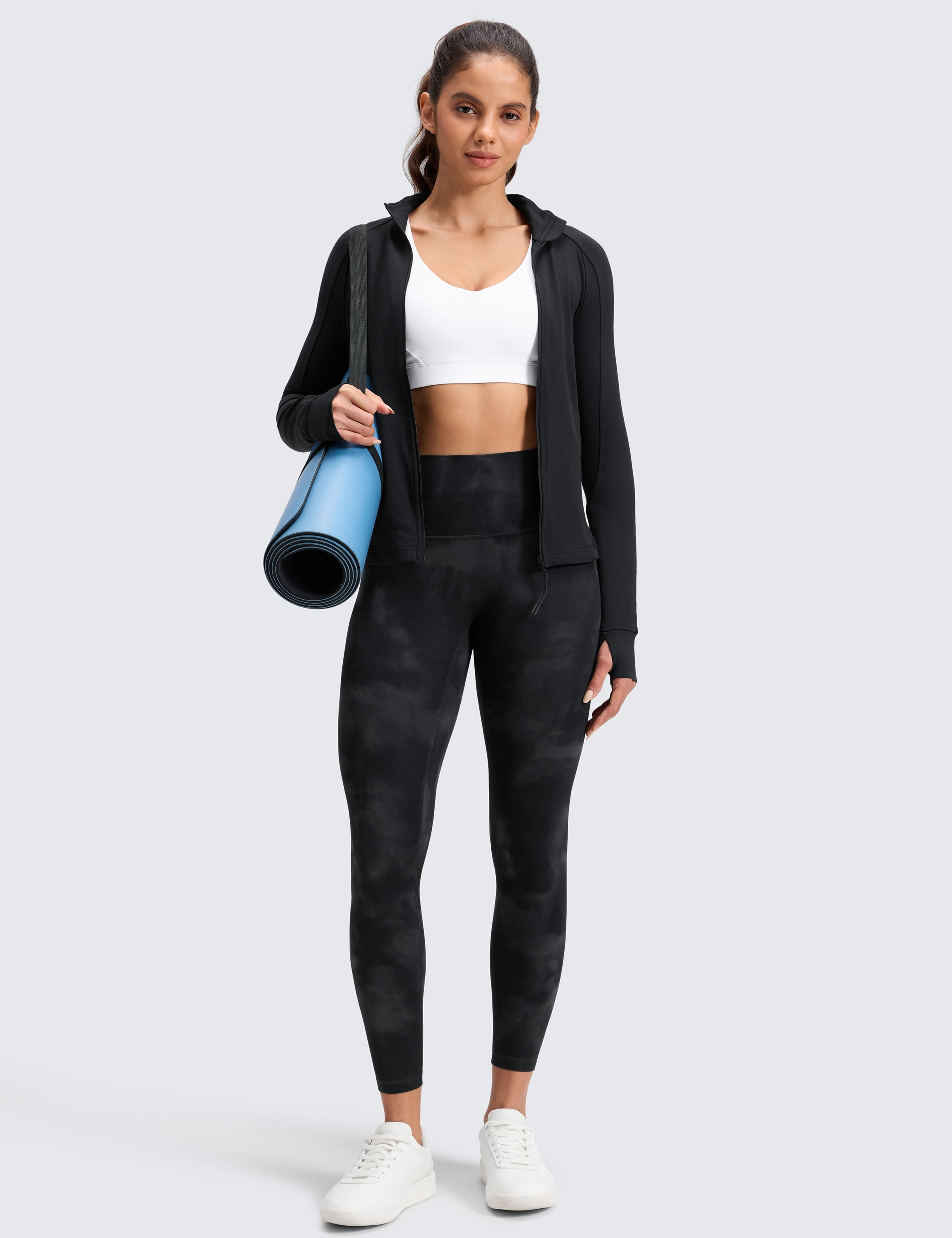 CRZ YOGA Butterluxe No Front Seam Yoga Leggings 25" High Waisted Womens Lounge Pants Workout