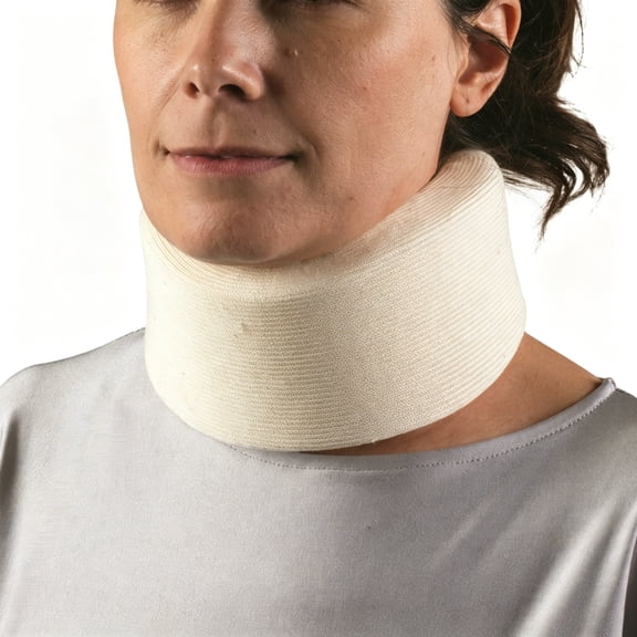 ACDANC Cervical Collar,3 Inch Soft Foam,Average Depth,White,Medium,Soft Cervical Collar