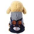 thumbnail image 5 of Puppy Costume Teddy Autumn And Winter Models Casual Clothing Dog Clothes Puppy Hat Clothing Small Dog Hat Cute Bear Pet RED L, 5 of 8