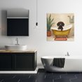 thumbnail image 3 of Stupell Industries Cottage Bubble Bath Brown Dog Canvas Art, 30 x 30, by Kim Allen, 3 of 8