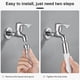thumbnail image 5 of Manguera de extensión de grifo, lavabo antisalpicaduras para lavabo, cocina, lavado, alargado, giratorio, accesorios de inodoro, suministros, blanco, 20 cm seitruly HA009319-05, 5 of 6