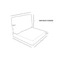 thumbnail image 3 of TK Classics High Back Cover Set in Grey for COAST-07b, 3 of 5