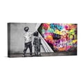 thumbnail image 1 of Cuadro Banksy Muro Graffiti, 1 of 4