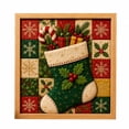thumbnail image 2 of DIY Christmas Fabric Art Painting Kit, No-Sew 3D Fabric Poke Craft Kit with Wooden Frame & Tools, Christmas Wall Art Decoration Set for Adults, Beginners, Holiday Gift, 2 of 7