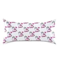 thumbnail image 3 of Haosy Satin Pillowcase for Hair and Skin Standard Cooling Silk Pillow Case with Envelope Closure Unicorn and Love Balloon 20"x30", 3 of 9