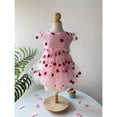 thumbnail image 4 of HQREA Pink Tulle Dog Dresses Rose Flower Puppy Cat Wedding Dress Princess Costume for Teddy, 4 of 6