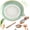 Green, variant on Gradient Ceramic Grater Plate - Handheld Kitchen Grinding Dish with Spout, Porcelain Ginger Garlic Wasabi Grater for Fine Paste, Easy to Clean & Compact Size for Home Cooking (Green)