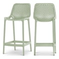 thumbnail image 1 of Meridian Furniture Mykonos Tabouret de Patio Extérieur Menthe (Ensemble de 4), 1 of 8