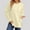 Yellow, variant on DAFPZW Sweatshirt for Women Side Split Fall Fashion Tops 2025 Long Sleeve Shirts