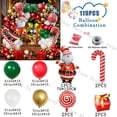 thumbnail image 3 of Globos navideños, globos de Papá Noel, guirnaldas para decoración de fiestas navideñas, decoraciones de cumpleaños para niños, Navidad 2025, globos de látex, 3 of 5