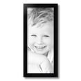 thumbnail image 2 of ArtToFrames 8" x 19" Satin Black Picture Frame, 8x19 inch Black Wood Poster Frame (WOM-1451), 2 of 8