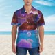 thumbnail image 2 of Balery Capybara Bathtub Fun Camisas hawaianas de manga corta para hombre, camisas playeras de corte holgado, camisas de vacaciones con botones,X-Large, 2 of 7