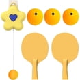 thumbnail image 1 of VBXOAE Indoor Hanging Table Tennis Trainer Set-Portable Self-Training Pong Equipment for Children and Family-Perfect for Exercising at Home,Suitable for All Ages- and Sports Activity Yellow, 1 of 6