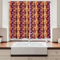 thumbnail image 2 of Ambesonne Circles Kitchen Curtains, Aboriginal Dotted Stripes, 55"x39", Multicolor, 2 of 3