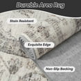 thumbnail image 7 of FEELHOME 2'x6' Runner Rugs Washable Carpet Vintage Medallion Non Slip Soft Carpet Indoor Runner for Bedroom Hallway Kitchen Entryway Laundry Gray, 7 of 7
