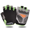thumbnail image 1 of Guantes de medio dedo antideslizantes, transpirables, para ciclismo, gimnasio, culturismo, Crossfit, 1 of 4
