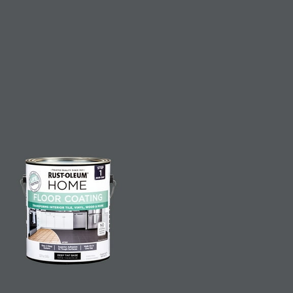 Rust-Oleum Home Charcoal Gray Interior Floor Coating Base Coat-363157T, Gallon