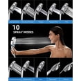 thumbnail image 7 of Hodvit High Pressure Handheld Showerhead, 10 Spray Modes, with 60" Stainless Steel Hose, New, 7 of 7