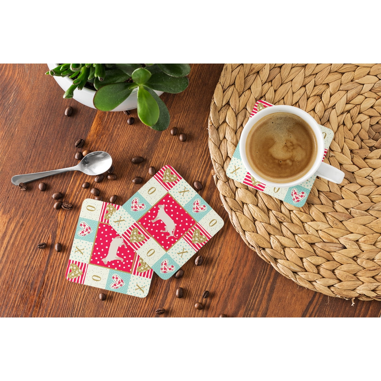 Tonkinese #2 Cat Love Foam Coaster Set of 4