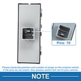 thumbnail image 4 of Interruptor de ventana eléctrica Unique Bargains No.5ND959857 para el lado del conductor delantero, control de ventana para Volkswagen Passat Tiguan Jetta Negro, 4 of 7