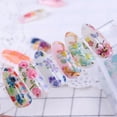 thumbnail image 4 of 10 Holographic Nail Foils Starry Sky Glitter Foils Nail Art Transfer Sticker Set, 4 of 5