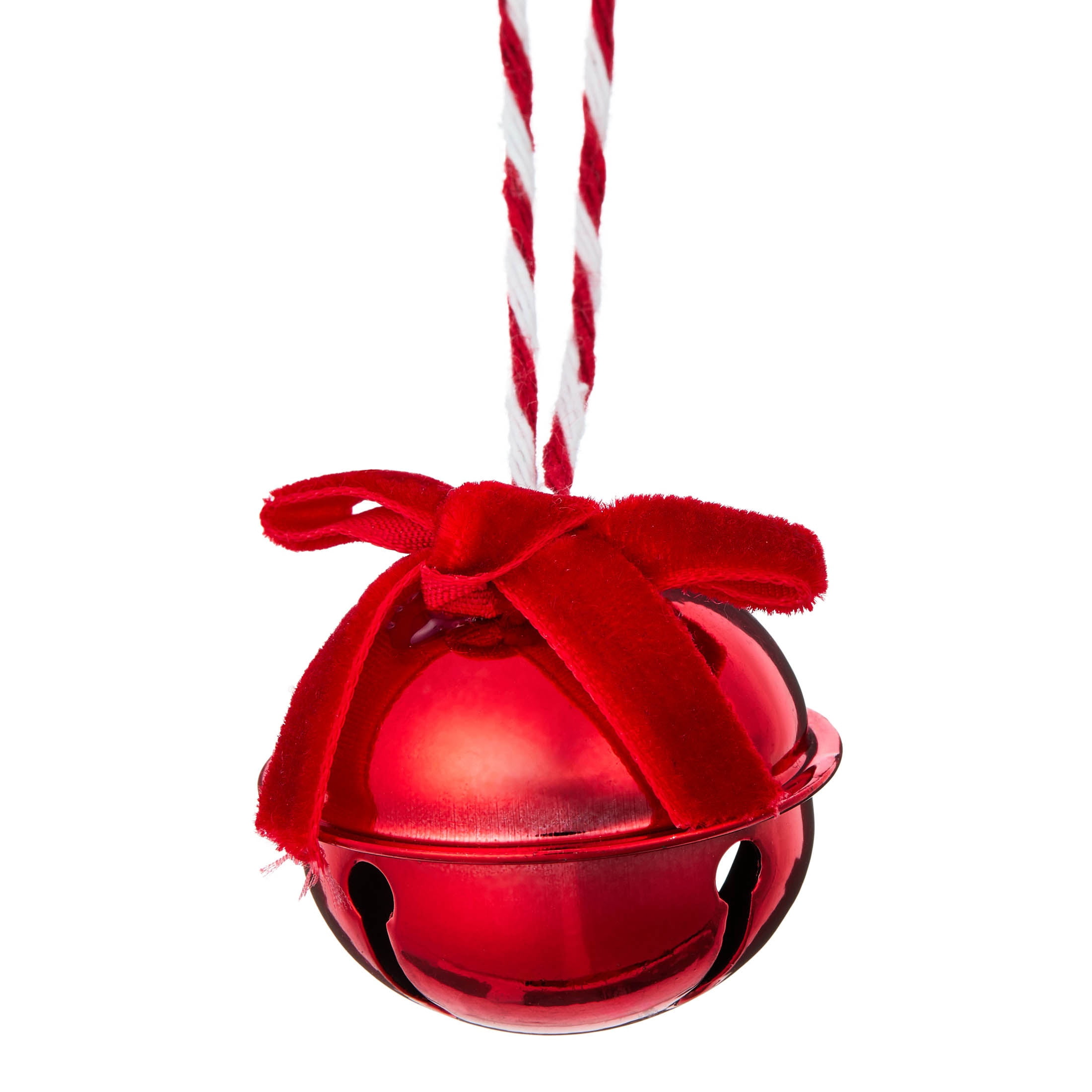 6-Count Red Metal Jingle Bell Mini Christmas Ornaments, 1.5", by Holiday Time