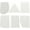 White, variant on PEACNNG 6pcs Plastic Clay Scraper Set Scraping Handle Carved Soft Clay Sculpture Knife Industrial Clay Scraper Sculpture Tool