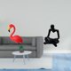 thumbnail image 2 of Estatua de estaca de jardín,Adorno de jardín con forma de flamenco,estaca para césped,patio o porche,Estatua de flamenco,figurita,escultura,playa al aire libre,Figura del pensador, 2 of 8